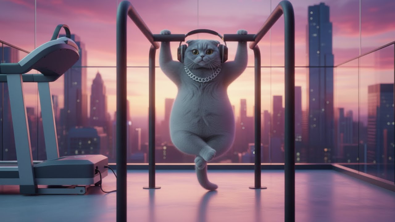 I’m On a Diet | Relatable Cat Music Video | Workout Song