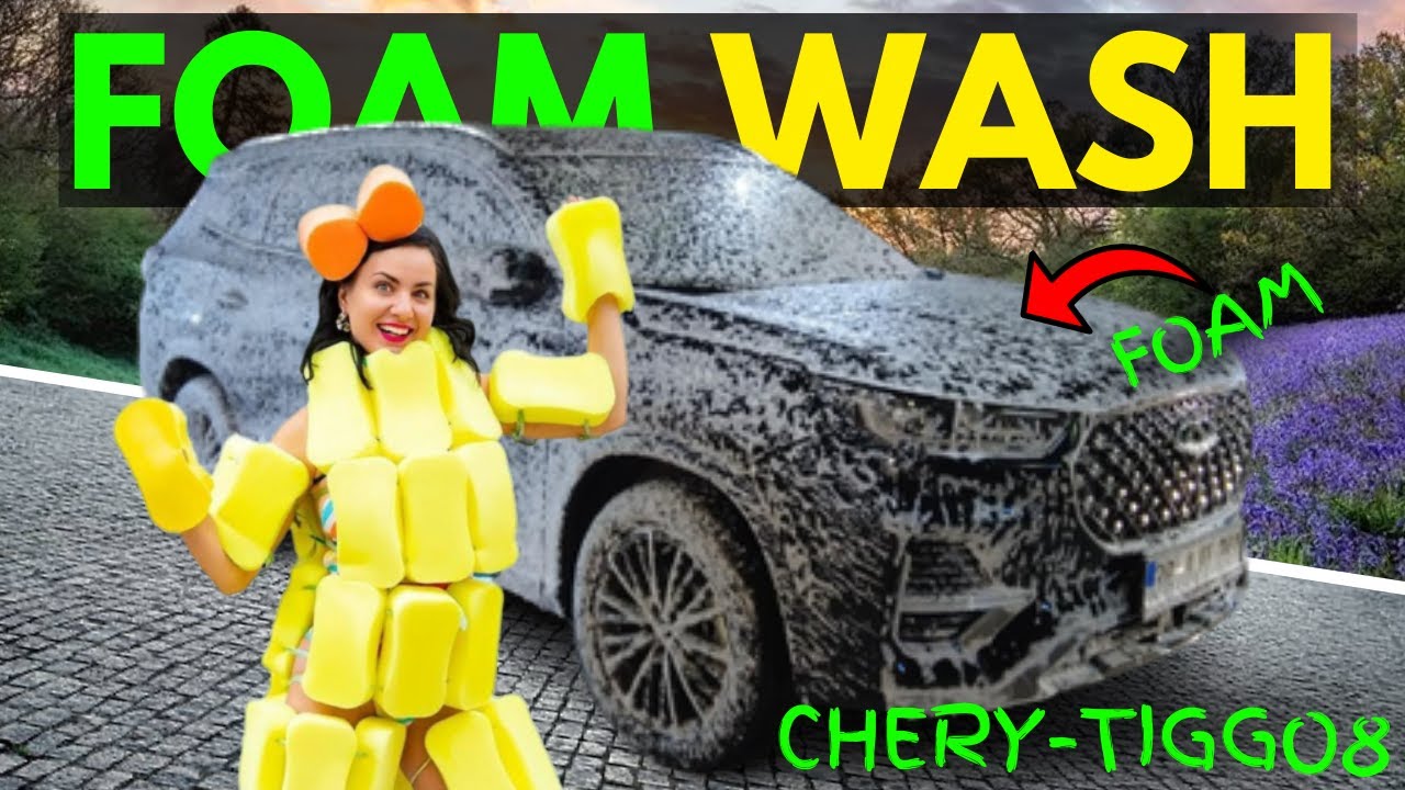 Cleaning A Dirty CHERY | Foam Wash TIGGO8 #car #carcleaners #automobile #carwash #cardetailing #asmr