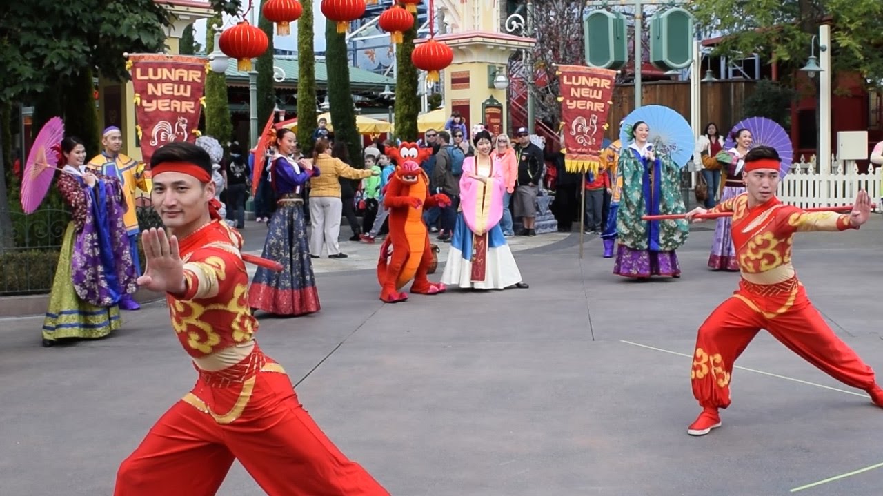 Mulan's Lunar New Year Procession Show 2017 at Disney California Adventure, Disneyland Resort
