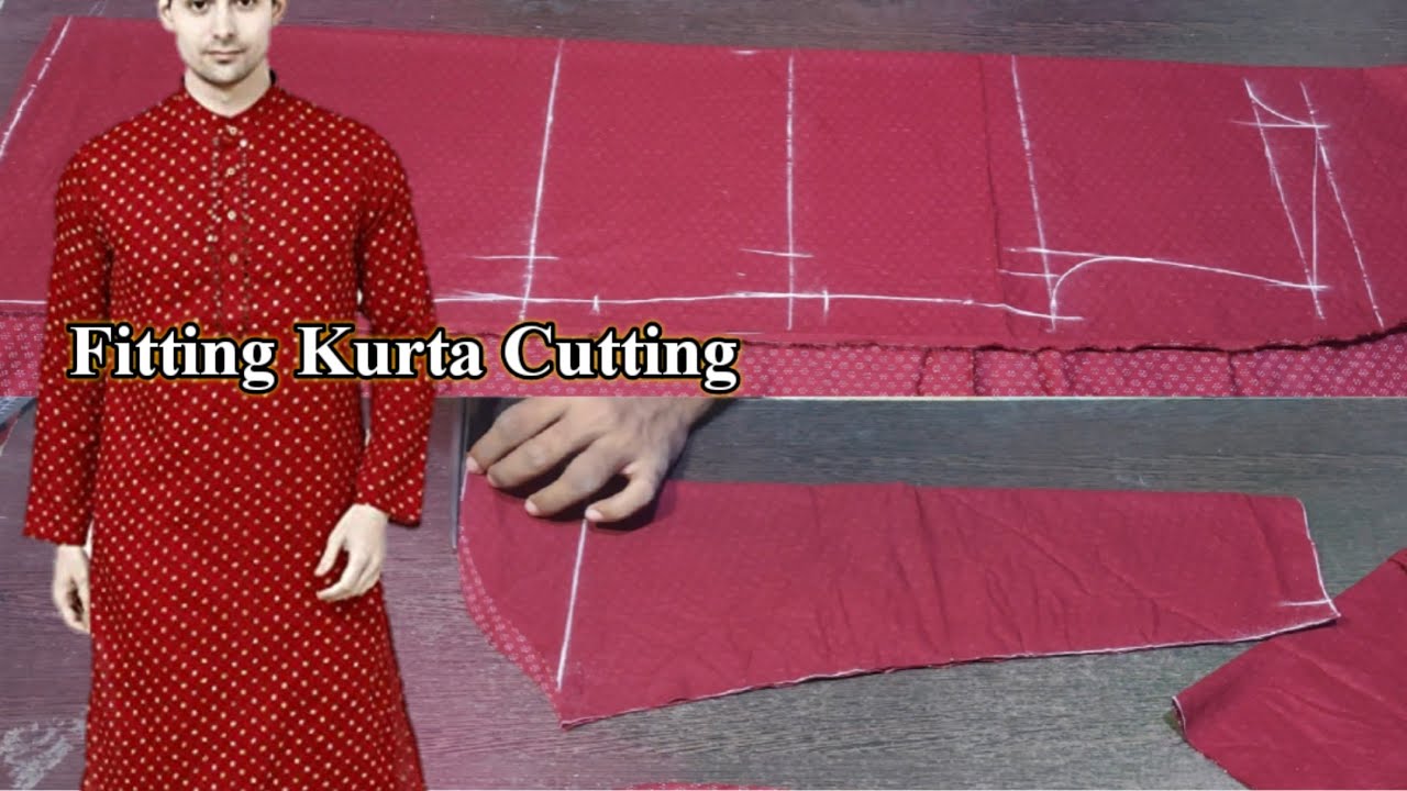 Fitting Kurta Cutting Easy method |Gents kurta cutting |Jubba kurta cutting| Raj tailors | बारिकी से
