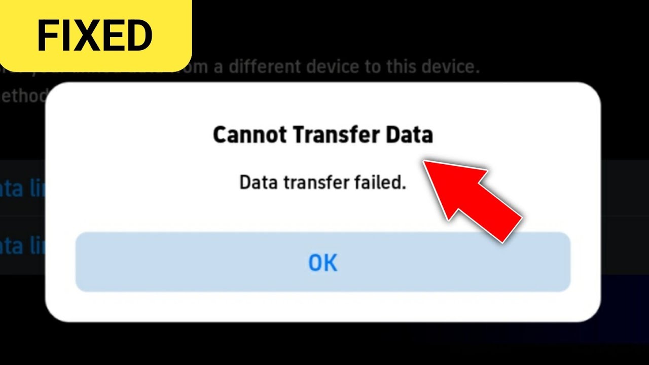 efootball Cannot Transfer Data Problem || Fix Cannot Transfer Data on efootball || solved