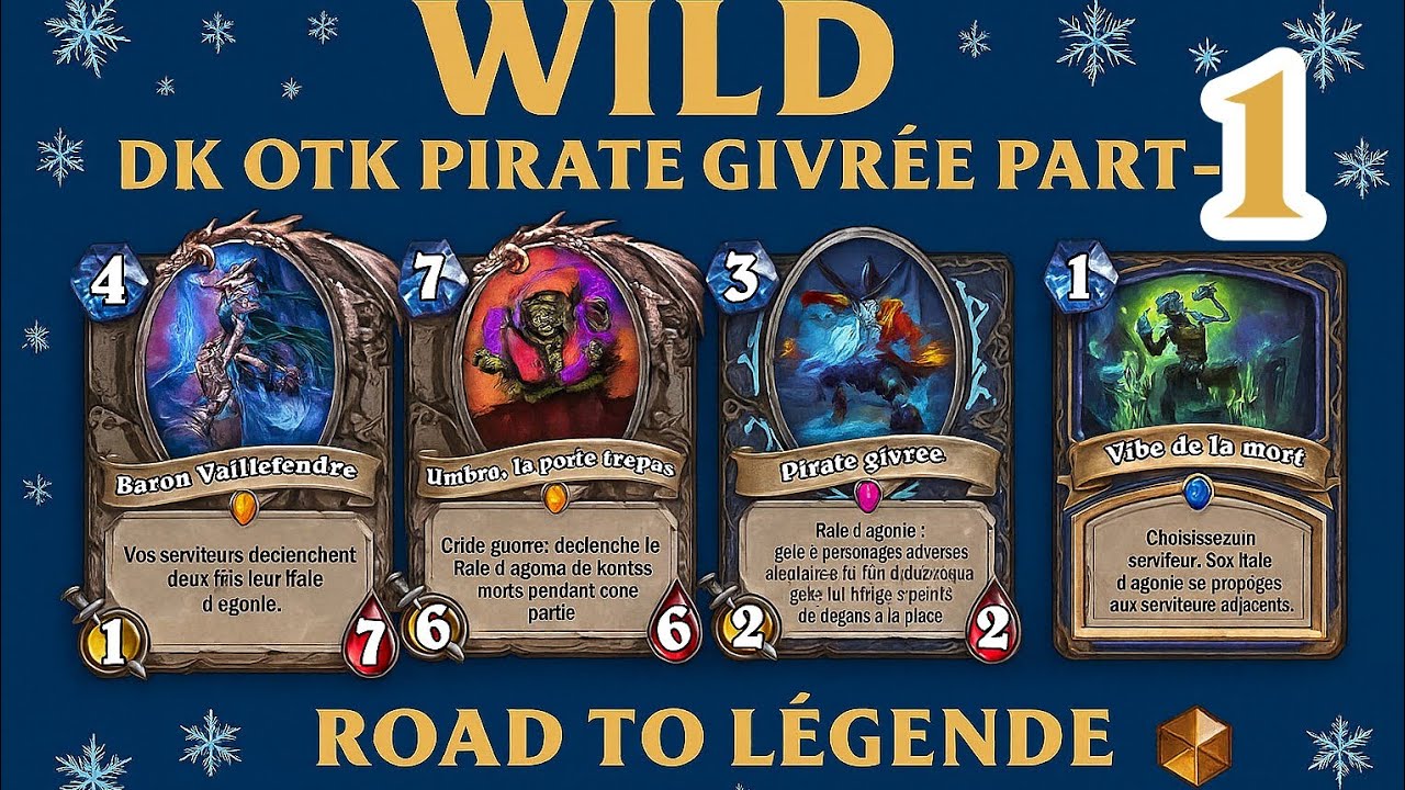 #hearthstone wild Dk Otk Pirate Givr&eacute;e Part-1 Objectif L&eacute;gende