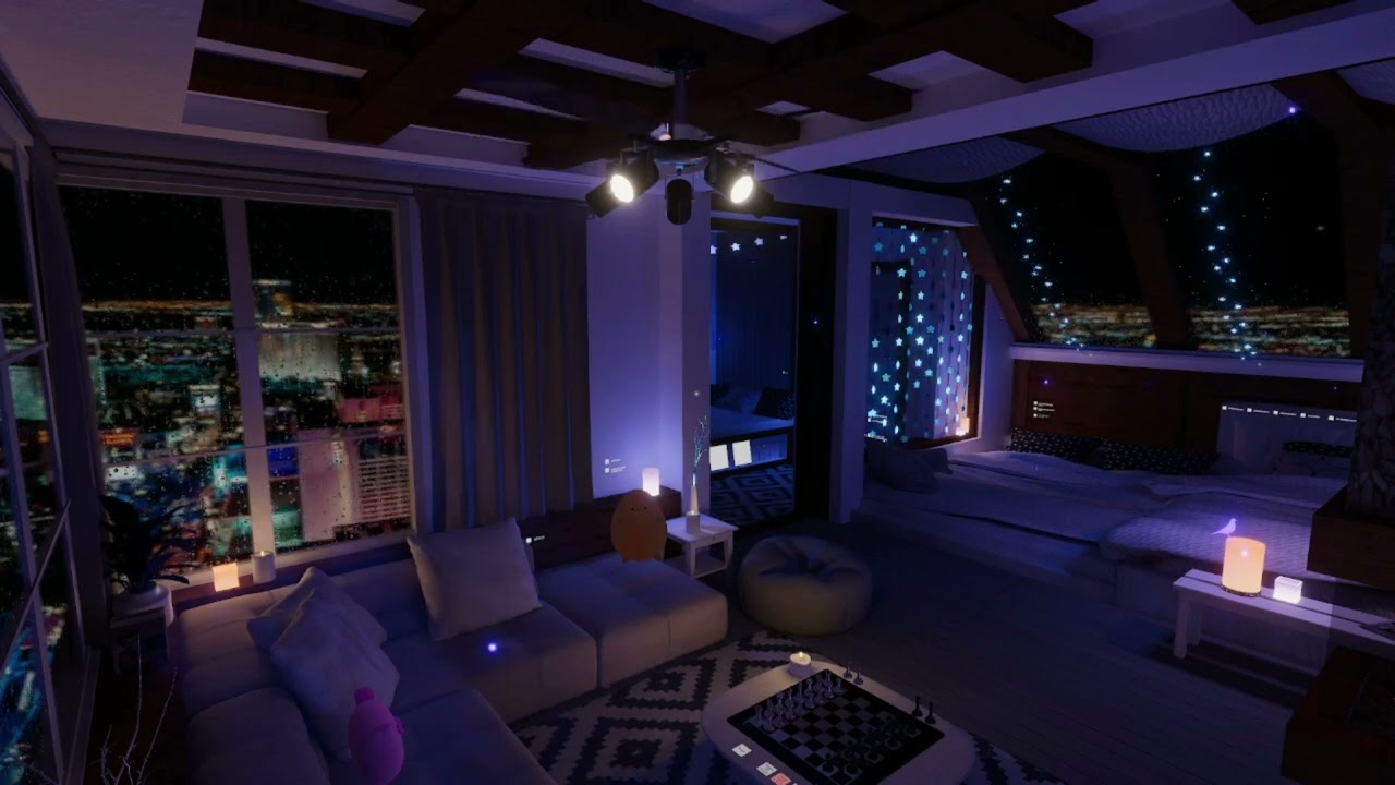 VRChat BGM - Goodnight Sleep (+ Rainy Ambience)