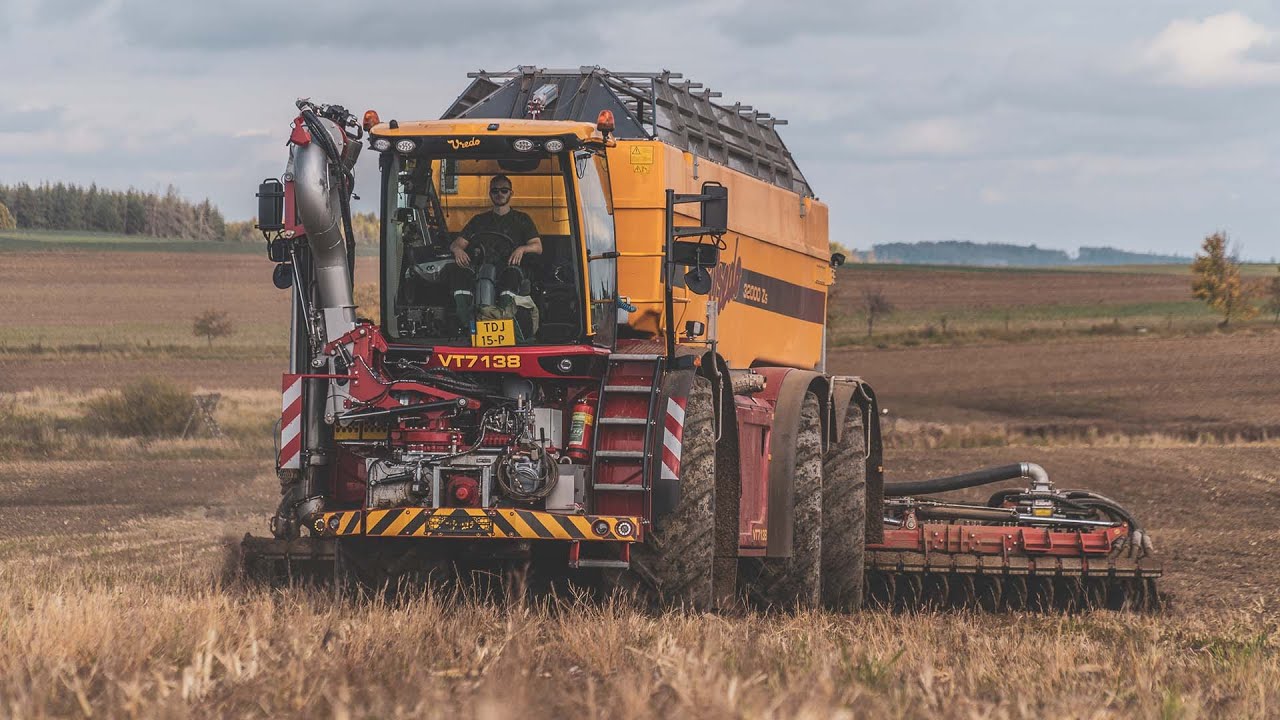 NEW Vredo VT7138 & 32000 Zs & Volmer 9 meter disc harrow - biggest slurry machine + Tatra Team in CZ
