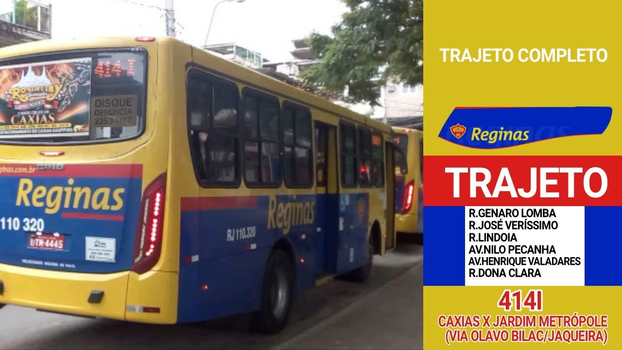 [TRAJETO COMPLETO] 414I - CAXIAS X JARDIM METRÓPOLE (VIA OLAVO BILAC/JAQUEIRA)