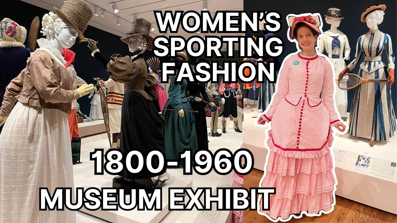 Women's Sporting Fashions 1800-1960 | Museum Exhibit Details of Historical Dress for Outdoor Sports