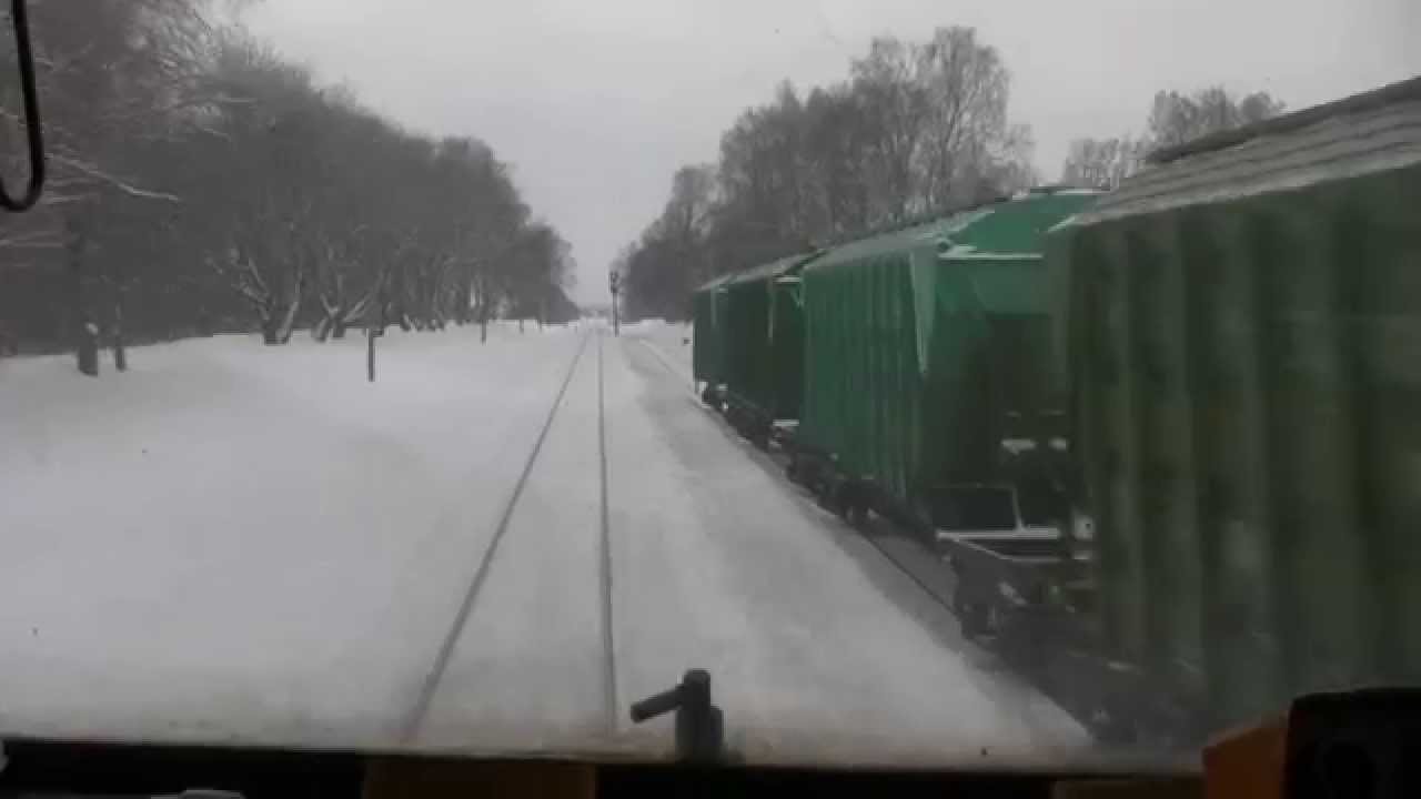 В кабине ТЭП70 120 км/ч через станций / In the cab of a TEP70 loco 120 km/h through stations