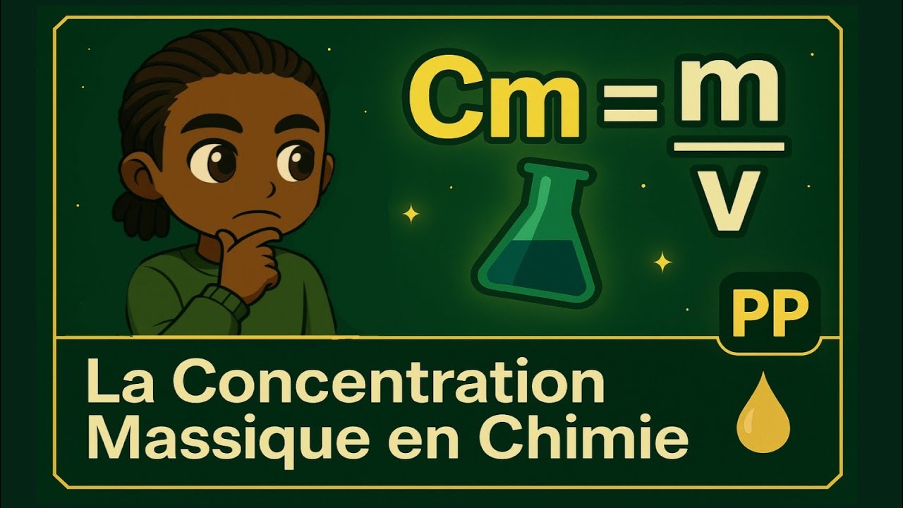 La Concentration Massique en Chimie 💧 | Définition, Calcul & Exercices expliqués simplement