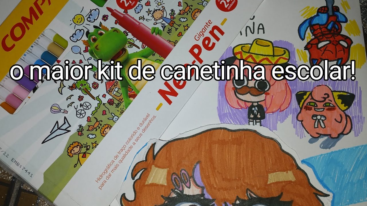 O MAIOR KIT DE CANETINHA ESCOLAR!✨️ VALE A PENA? 🧐