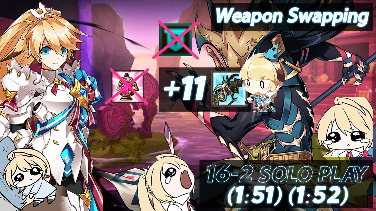 [Elsword NA/엘소드] How I farm EXP solo &ndash; Comet Crusader Plegas&rsquo;s Reflection 코멧 크루세이더 플레가스의 초상 솔로 플레이