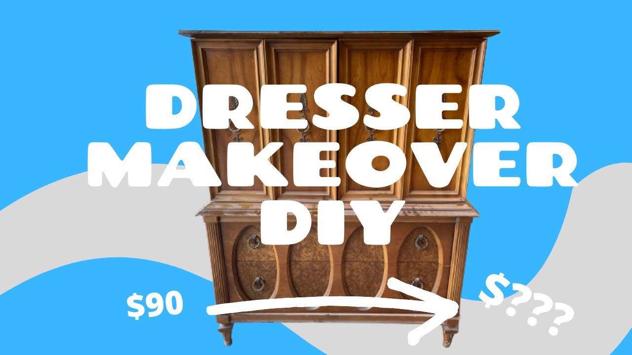 Dresser Makeover DIY / Trash To Treasure Dresser Flip