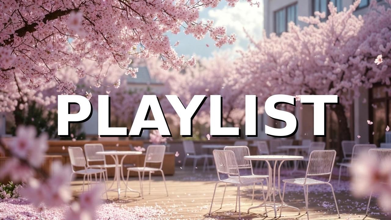 3 Hours [playlist] 햇살 가득한 벚꽃 흩날리는 봄 카페 재즈 | Soft Spring Cherry Blossom Cafe Jazz