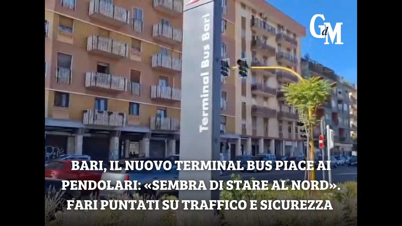 Bari, il nuovo terminal bus piace ai pendolari: «Sembra di stare al Nord».
