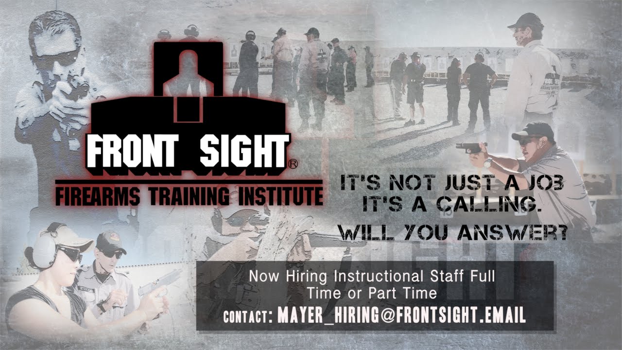 Front Sight Firearms A Calling | Become a Firearms Instructor | Become a Shooting Instructor