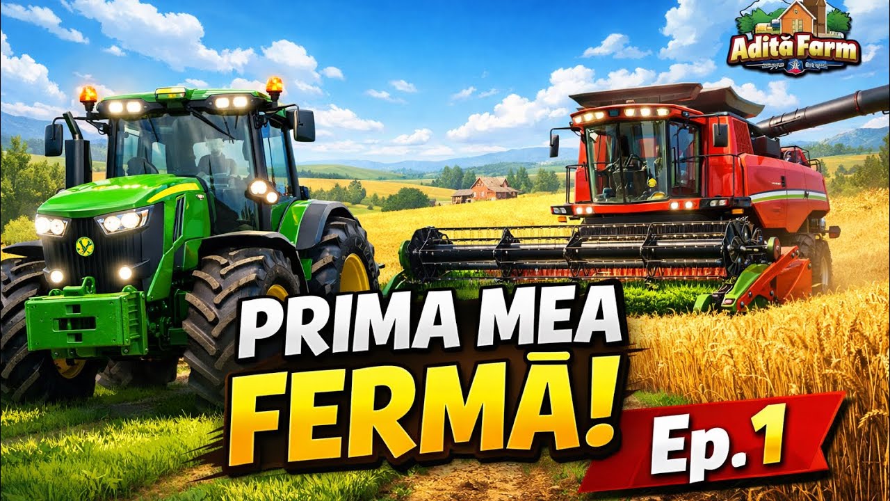 🚜 AM ÎNCEPUT FERMA DE LA ZERO! Farming Simulator 23 Ep.1 | Adiță Farm