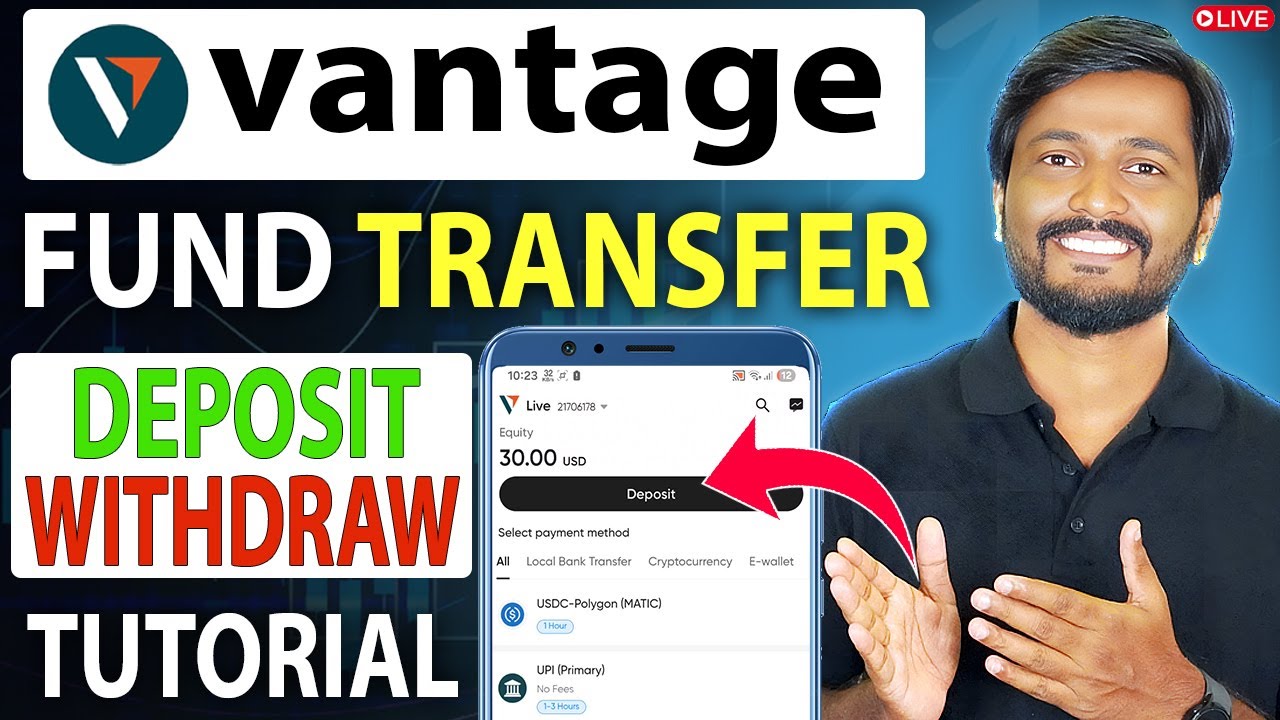 Vantage Fund Add and Withdraw process | How to Transfer Funds In Vantage Market App | vantage app
