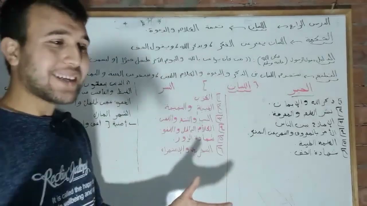 الدرس الرابع/سلسلة حكمة الله في خلق الإنسان 