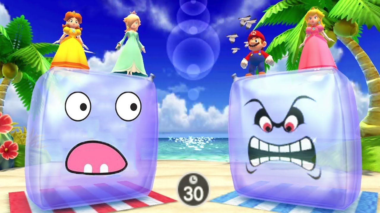 Mario Party The Top 100 - All Minigames - Daisy Vs Peach Vs Rosalina Vs Mario - Master Cpu