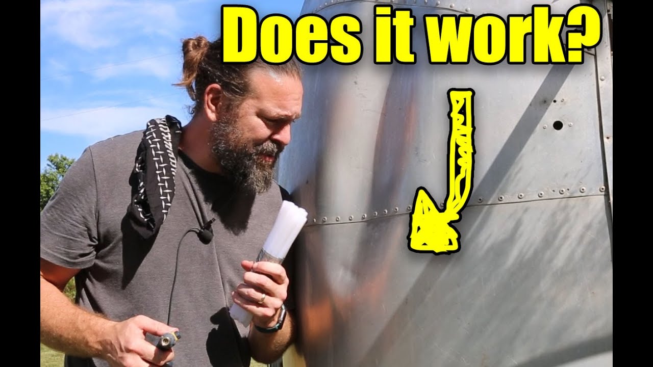 Can you use hot glue to remove dents from an airstream?