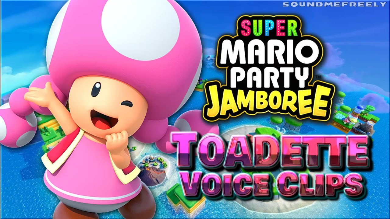 All Toadette Voice Clips • Super Mario Party Jamboree Voice Lines • Switch (Samantha Kelly)