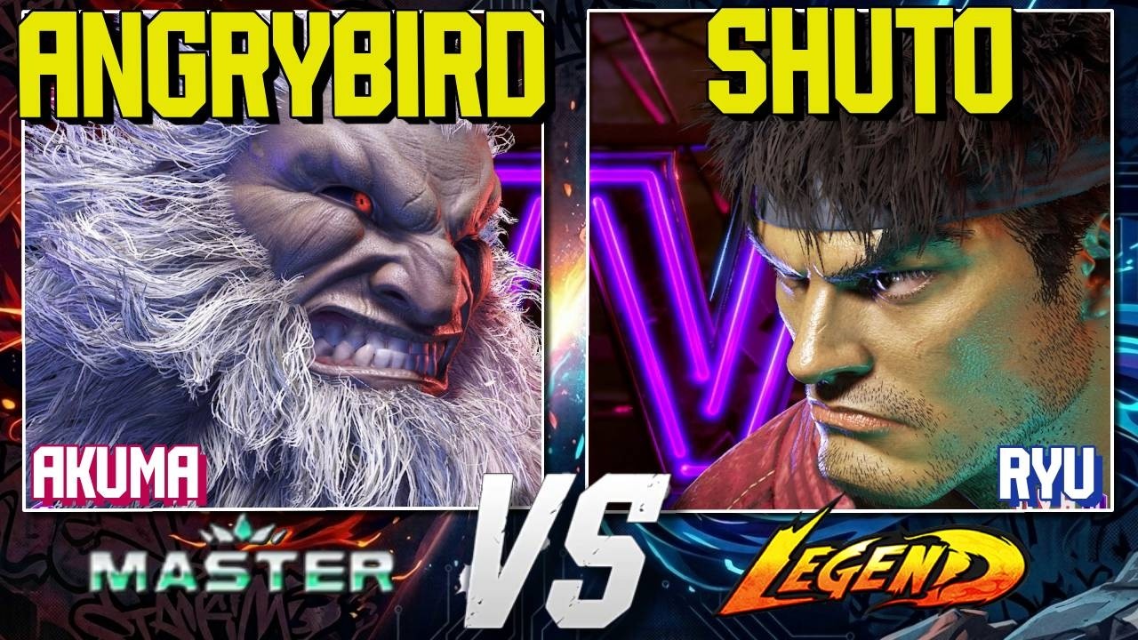 Akuma vs Ryu PRO Showdown | AngryBird vs Shuto