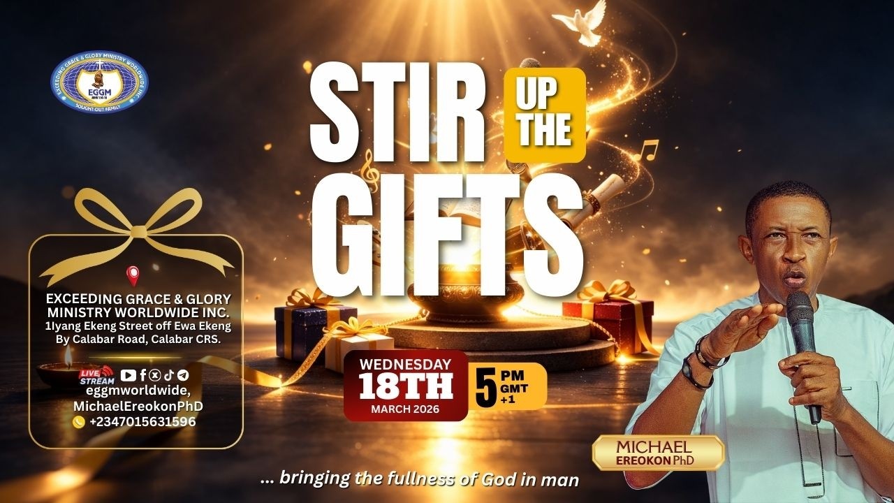 STIR UP THE GIFTS || MID WEEK/MIRACLE COMMUNION SERVICE || 18TH MARCH 2026 || MICHAEL EREOKON PhD
