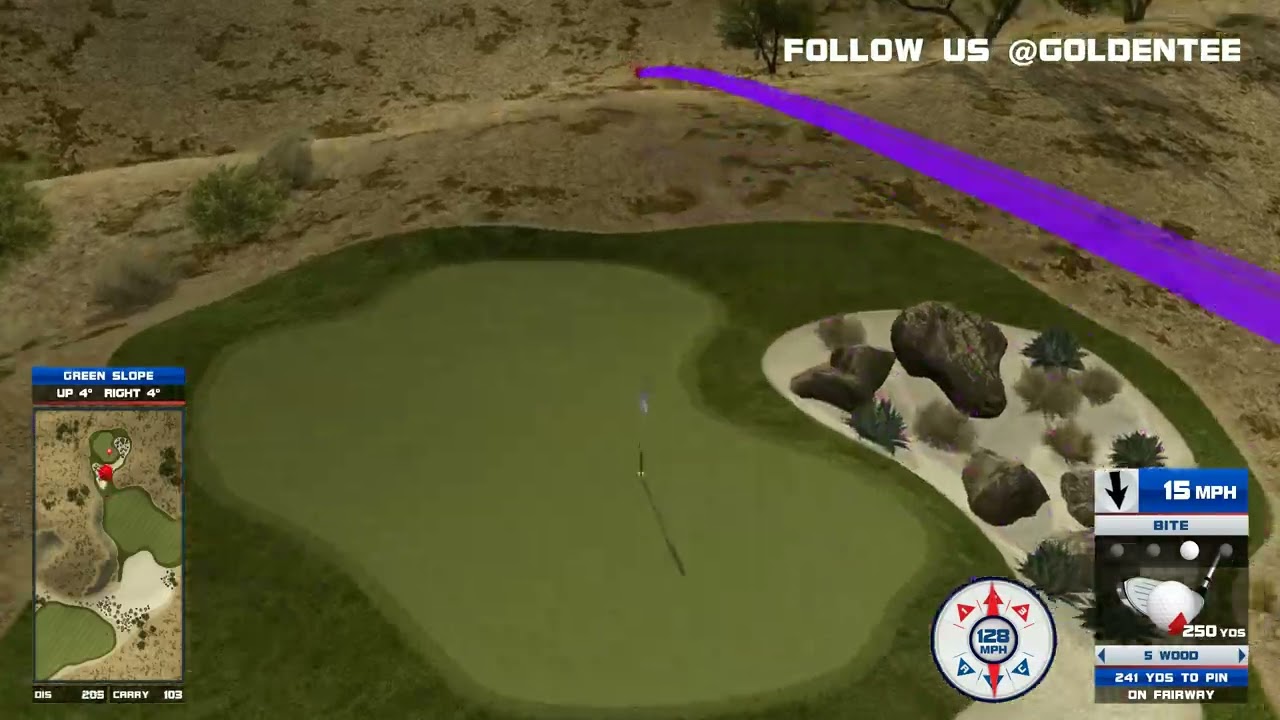 Golden Tee Great Shot on Acoma Mesa 14!
