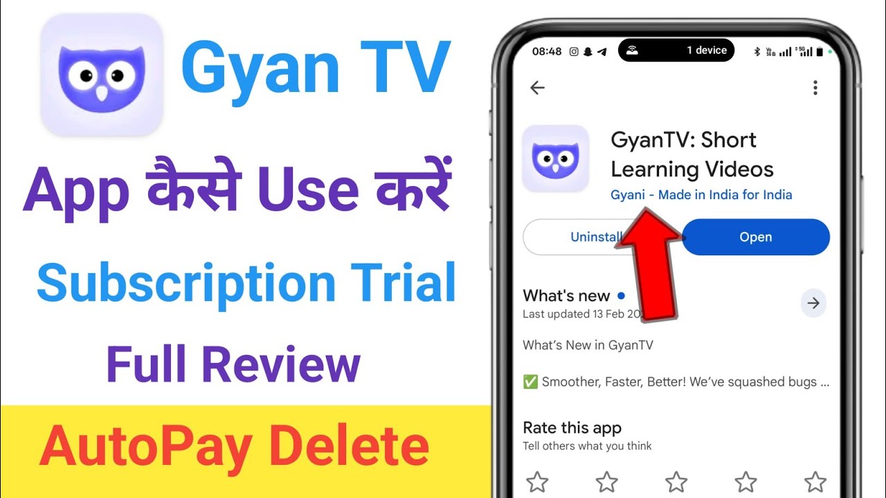 GyanTV App Kya Hai | How to Use Gyan TV Shorts Learning Videos App | GyanTV Autopay Cancel 