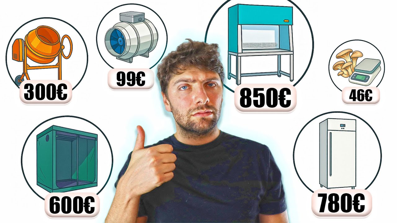 🍄 COMPLETE KIT to launch a MUSHROOM FARM with -10,000 &euro;