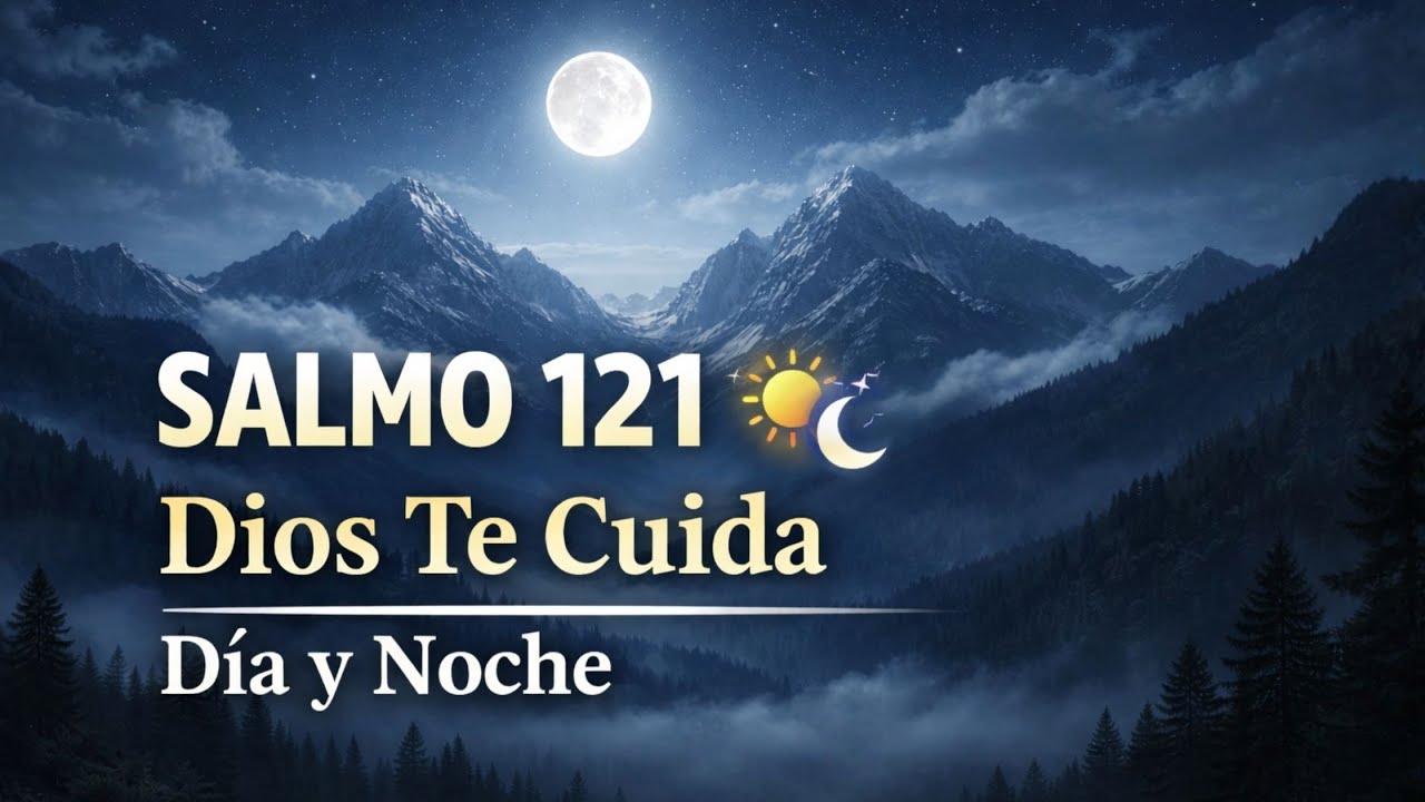 SALMO 121 | Dios Te Cuida Día y Noche, No Dormirá 🌙🙏