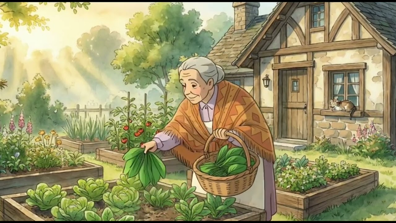 Grandma’s Countryside Kitchen at Dawn 🌅 | A Peaceful Ghibli-Style Morning | #ghibilistudio