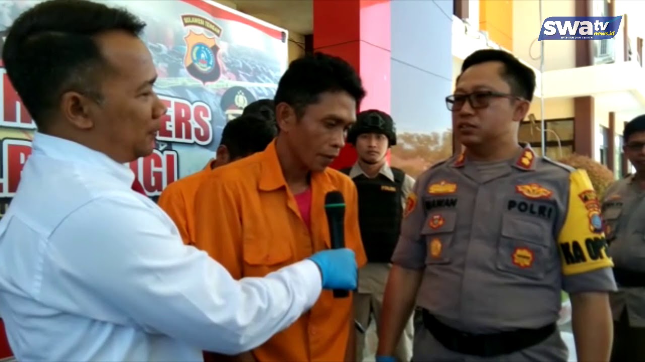 POLRES SIGI TANGKAP DUA PELAKU PEMBUNHAN DI DESA LAMBARA, SIGI