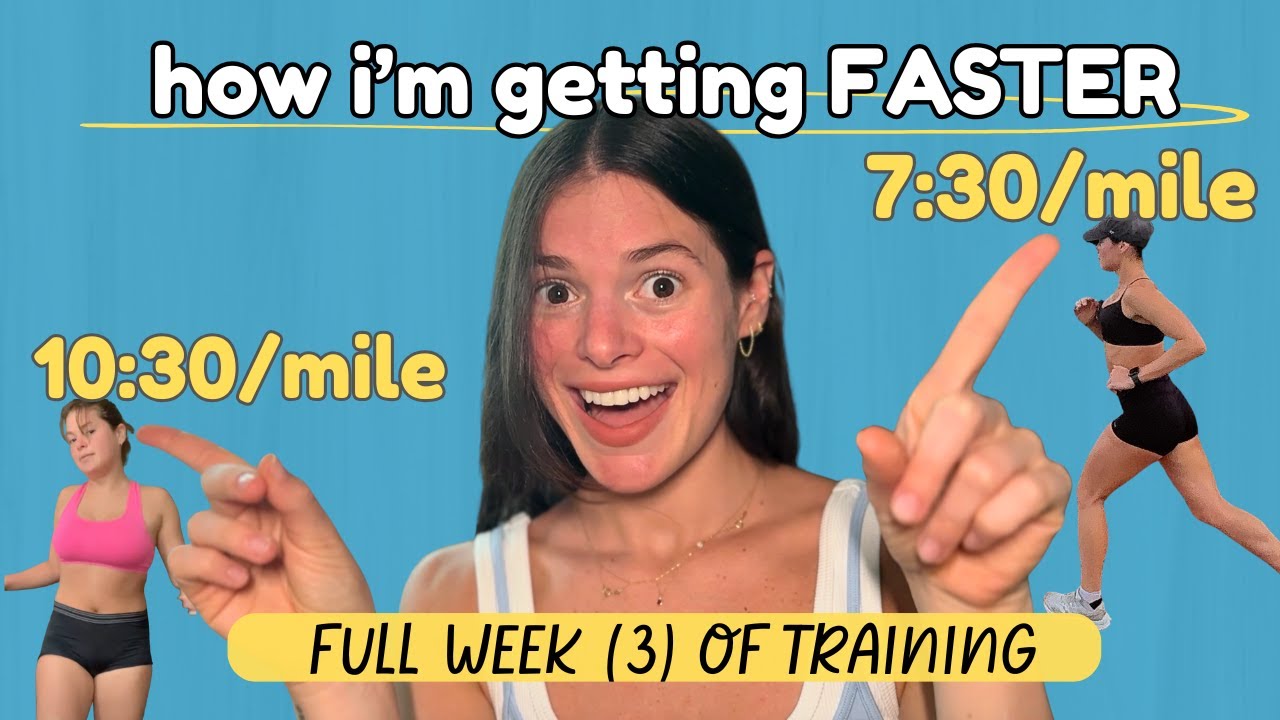 WATCH ME GET FASTER! Week THREE of Half Marathon Training.