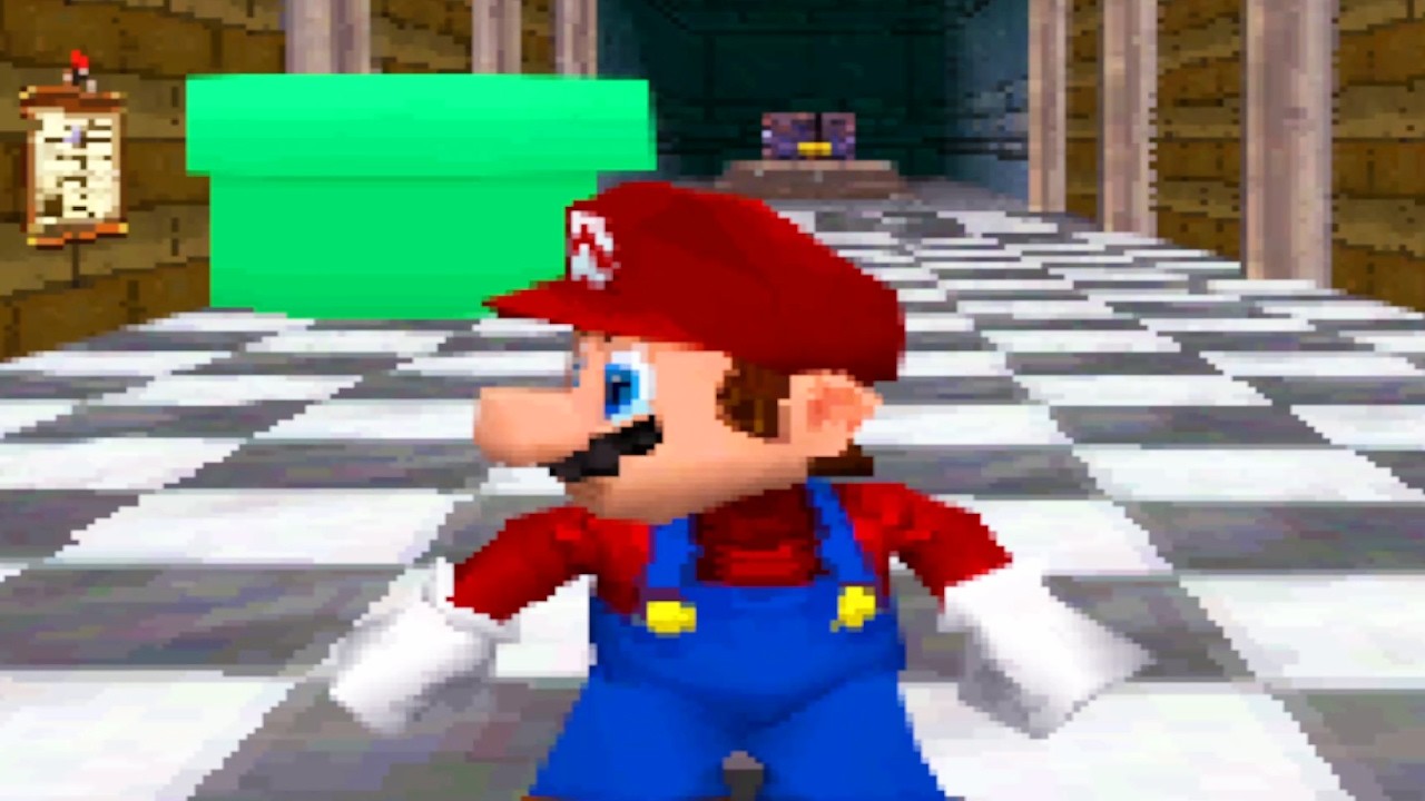 Super Mario 64 x4 (B3313 DS Beta) - 100% Walkthrough Part 10 Gameplay - Nighttime Vanilla Lobby