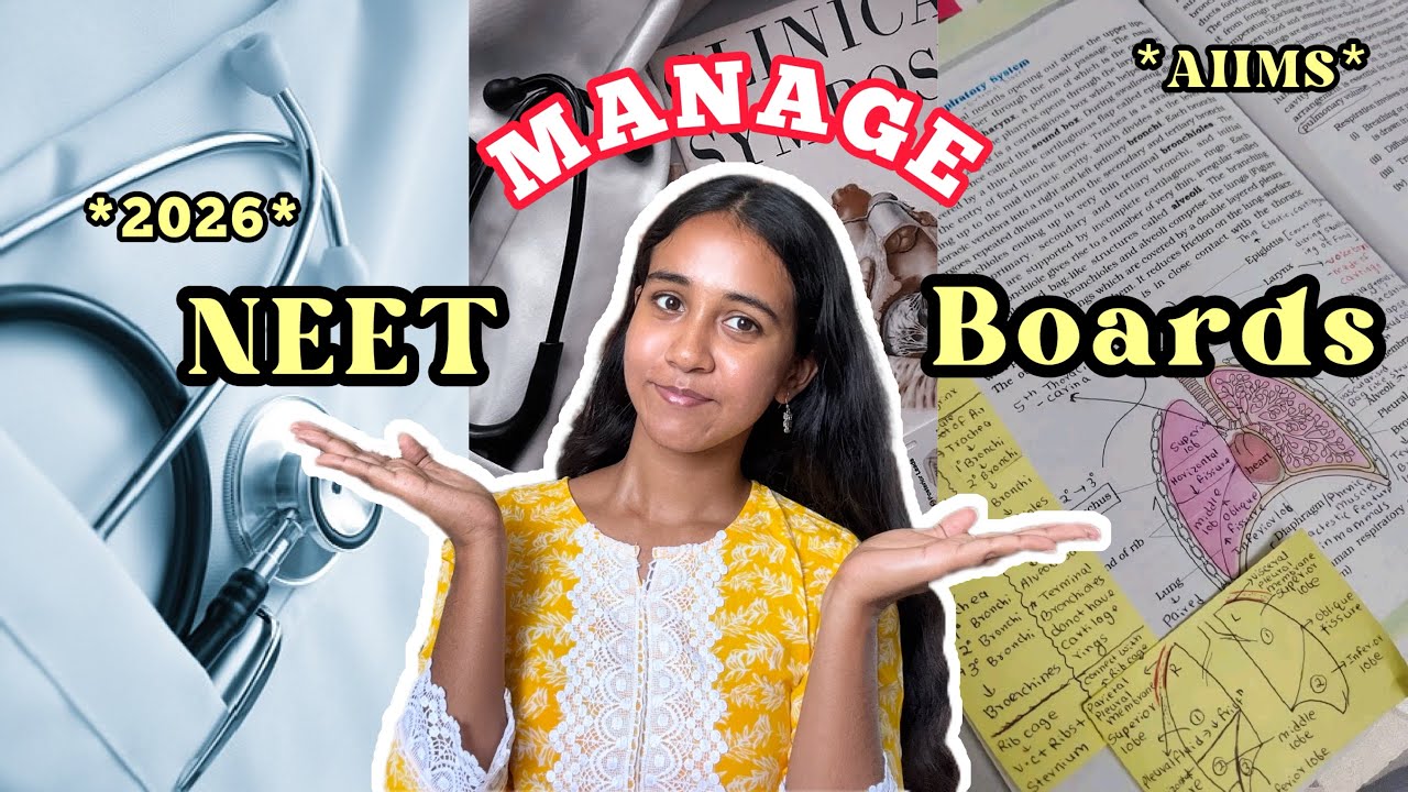 How to MANAGE NEET 2027 preparation with 12th boards?📚How I got *AIIMS* in 1st attempt? #mbbs #neet