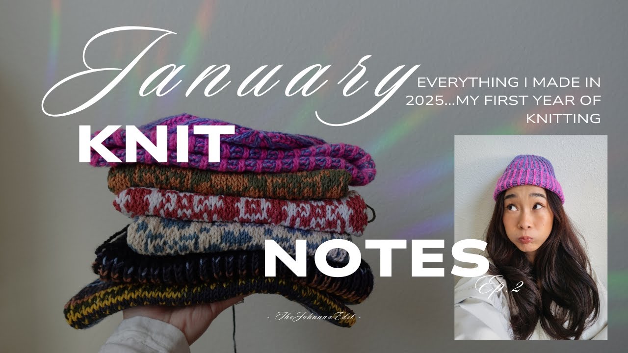 EVERYTHING I MADE IN 2025~ My First Year of Knitting | Knit Notes Ep.2