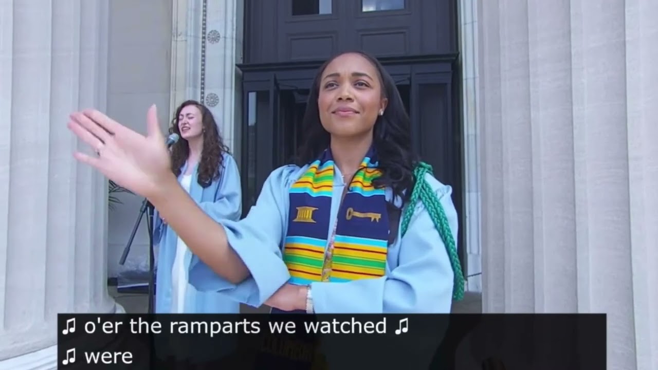 Singing The National Anthem for Hillary Clinton & Yo-Yo Ma! (Columbia University Commencement 2022)