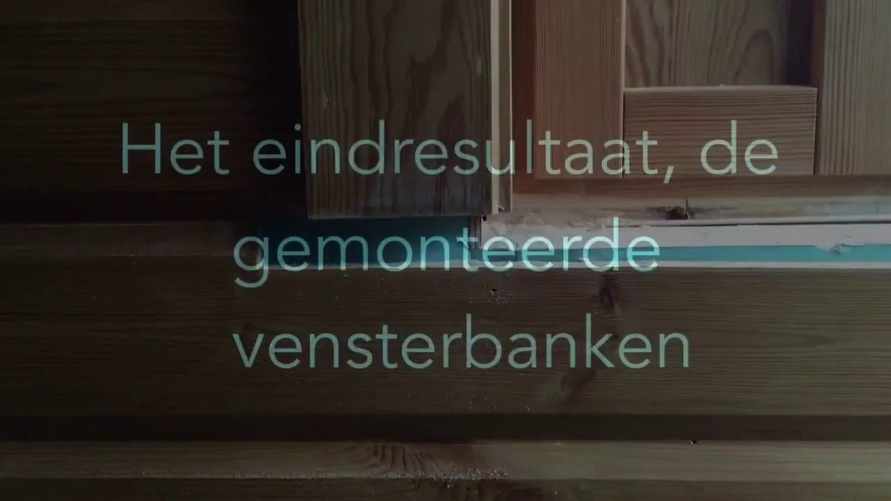 Vensterbanken vervangen, frezen en monteren