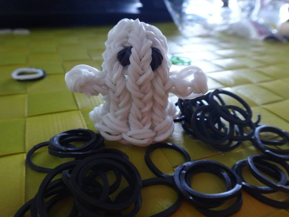 tuto fantome élastique rainbow loom halloween