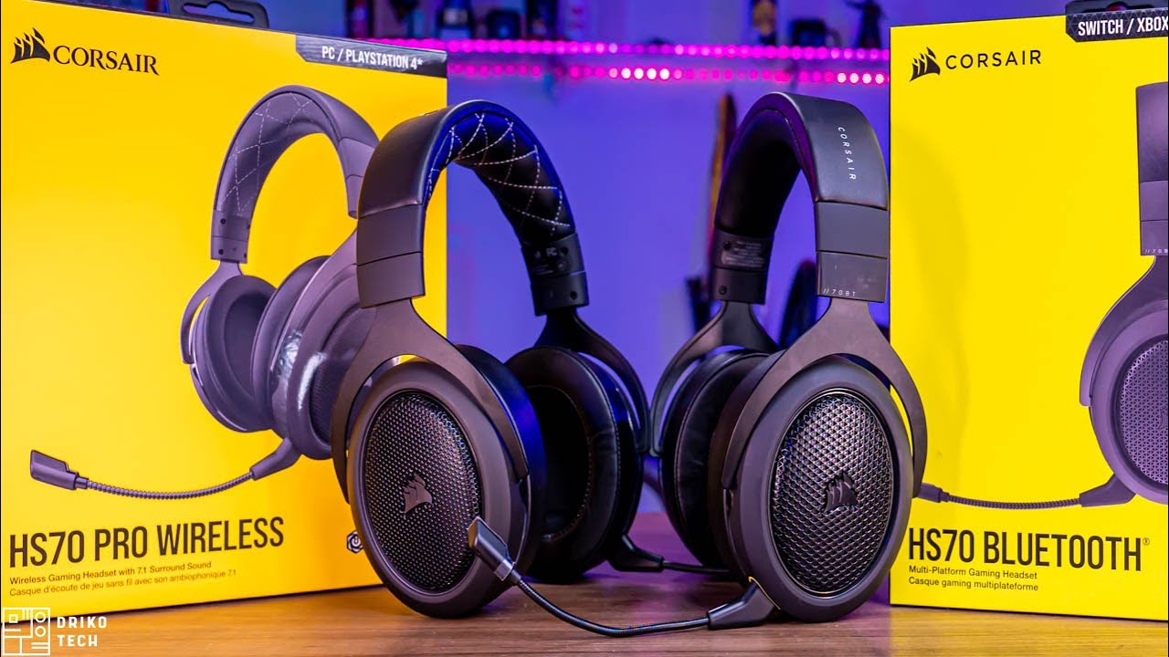 Corsair HS70 Pro vs HS70 Bluetooth, qual escolher?