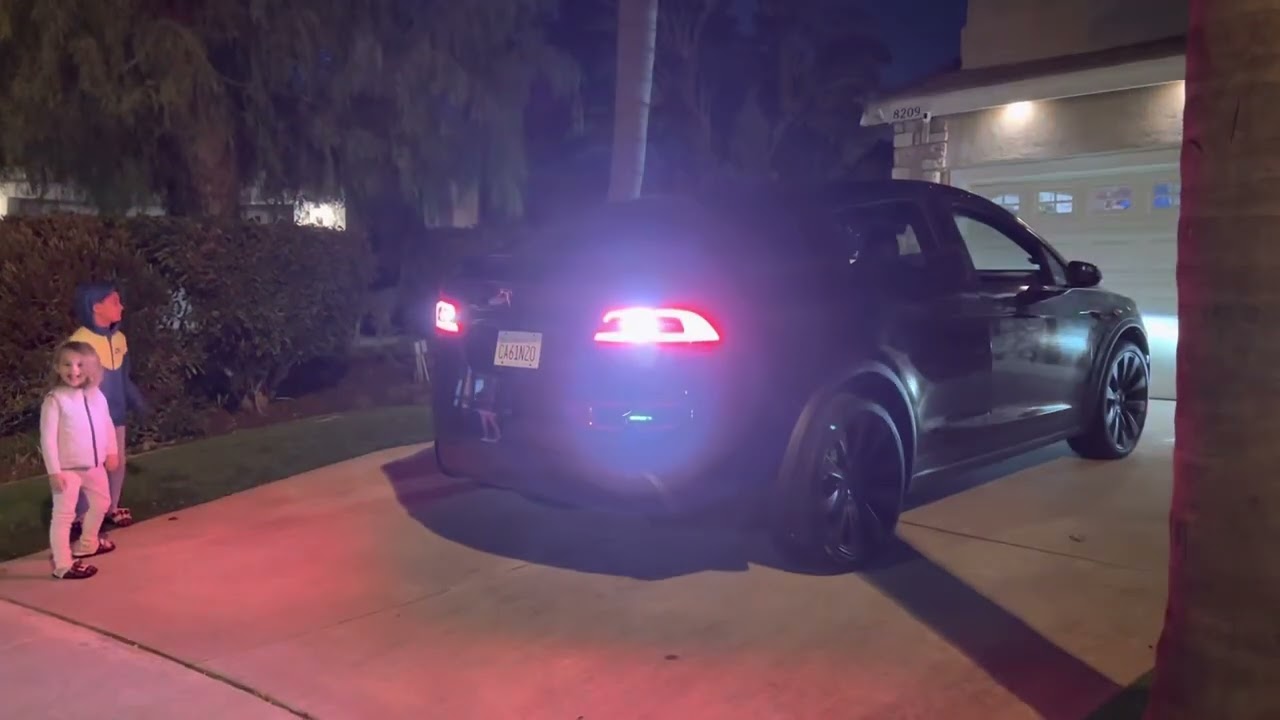 Tesla 2022 Model X New Year’s Day Light Show