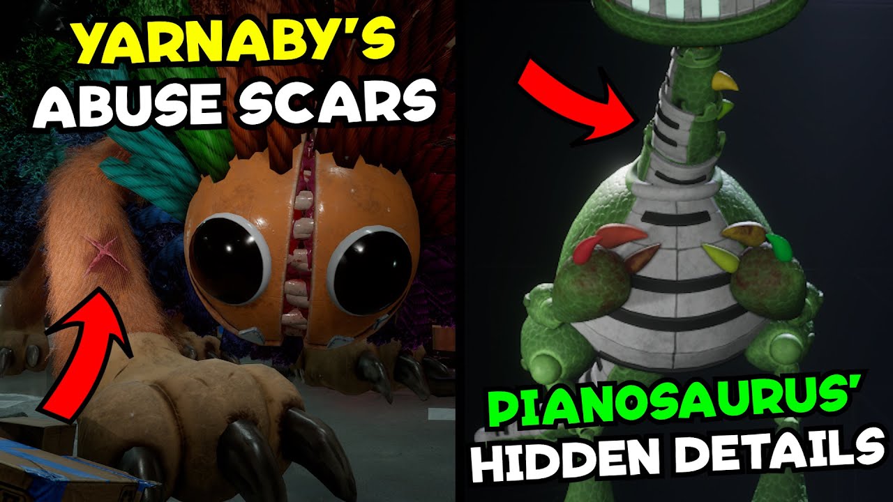 All Poppy Playtime: Chapter 4 Monsters UP CLOSE Analysis (Harley Bots, Pianosaurus, etc.)