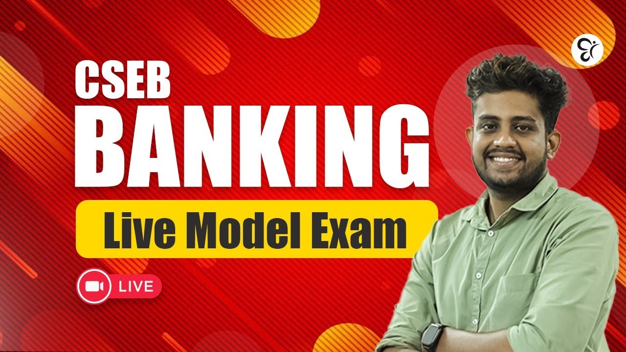 CSEB BANKING LIVE MODEL EXAM | LIVE | COOPERATIVE BANK COACHING CLASS | CSEB EXAM 2025