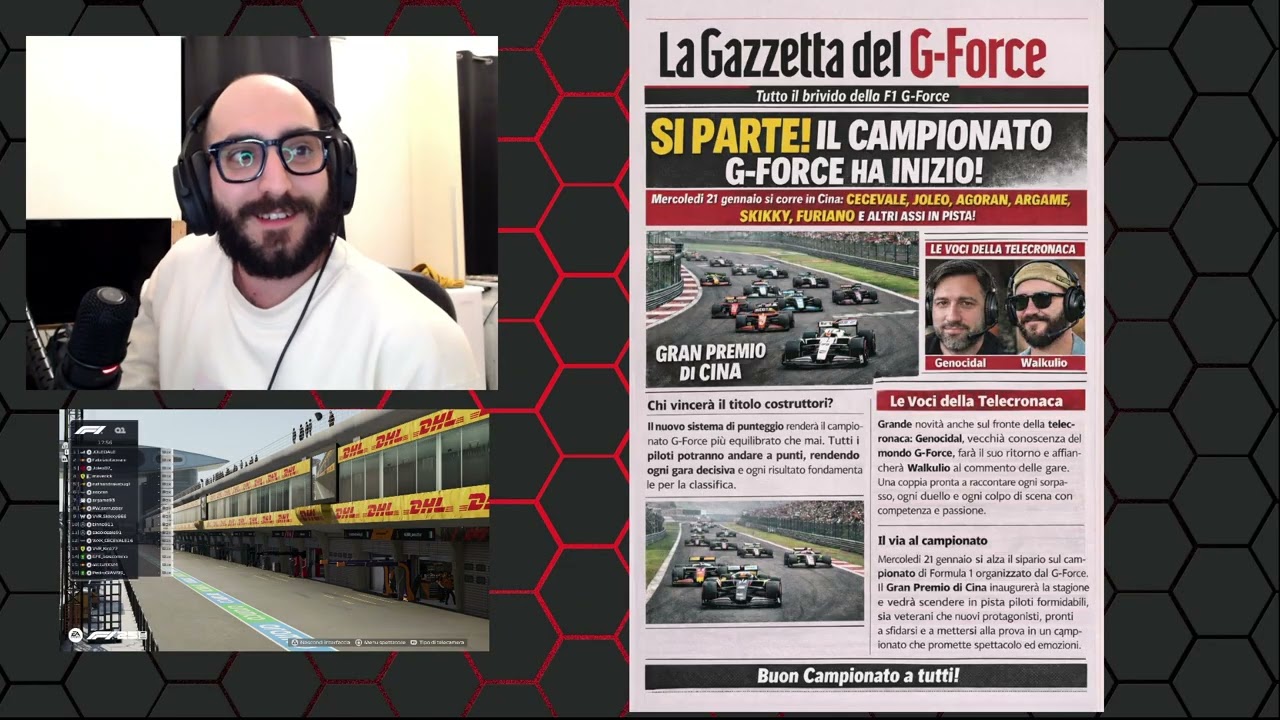 G-Force F1 Esport - GP Cina - Round 1