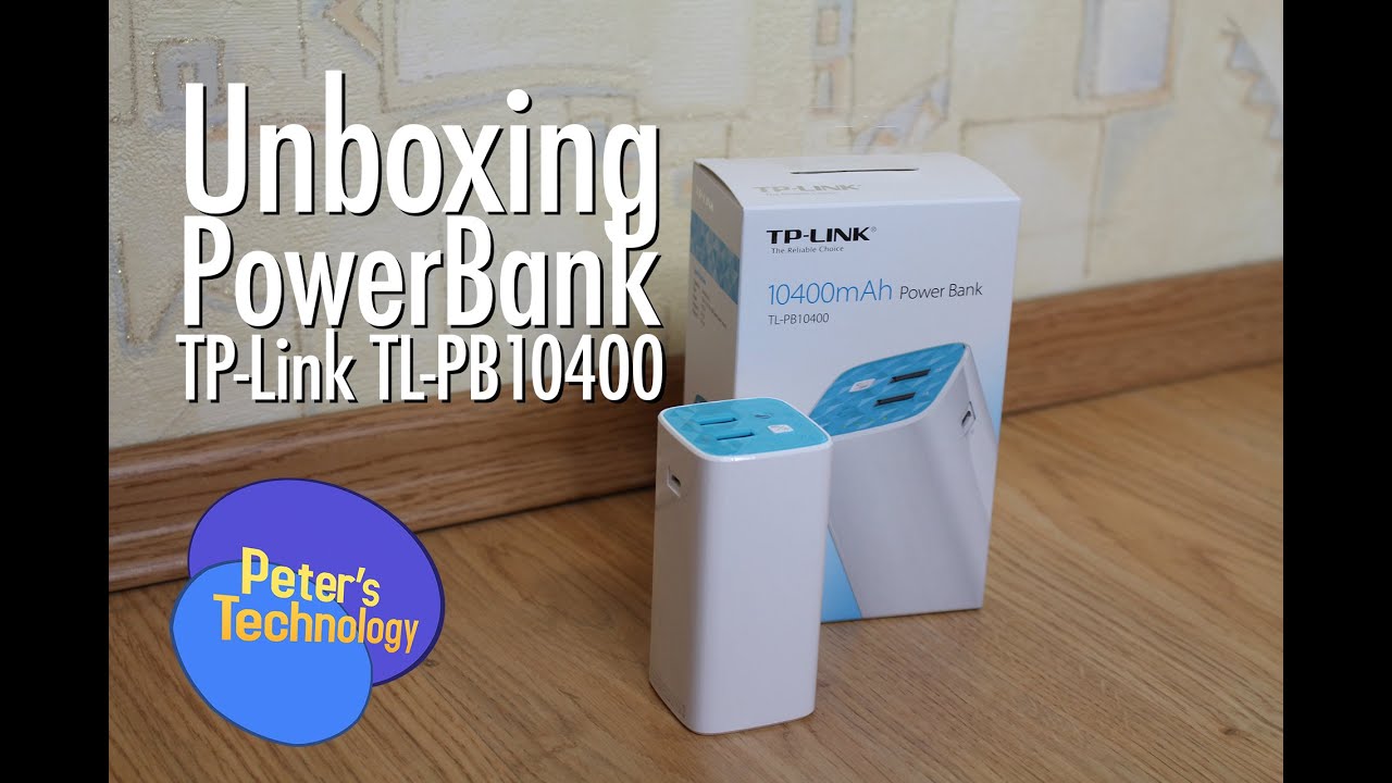 PowerBank TP-Link TL-PB10400 Unboxing