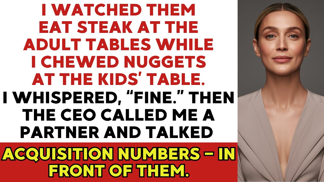 At My Brother’s Wedding, My Family Stuck Me at the Kids’ Table — Then the CEO Walked Over and…