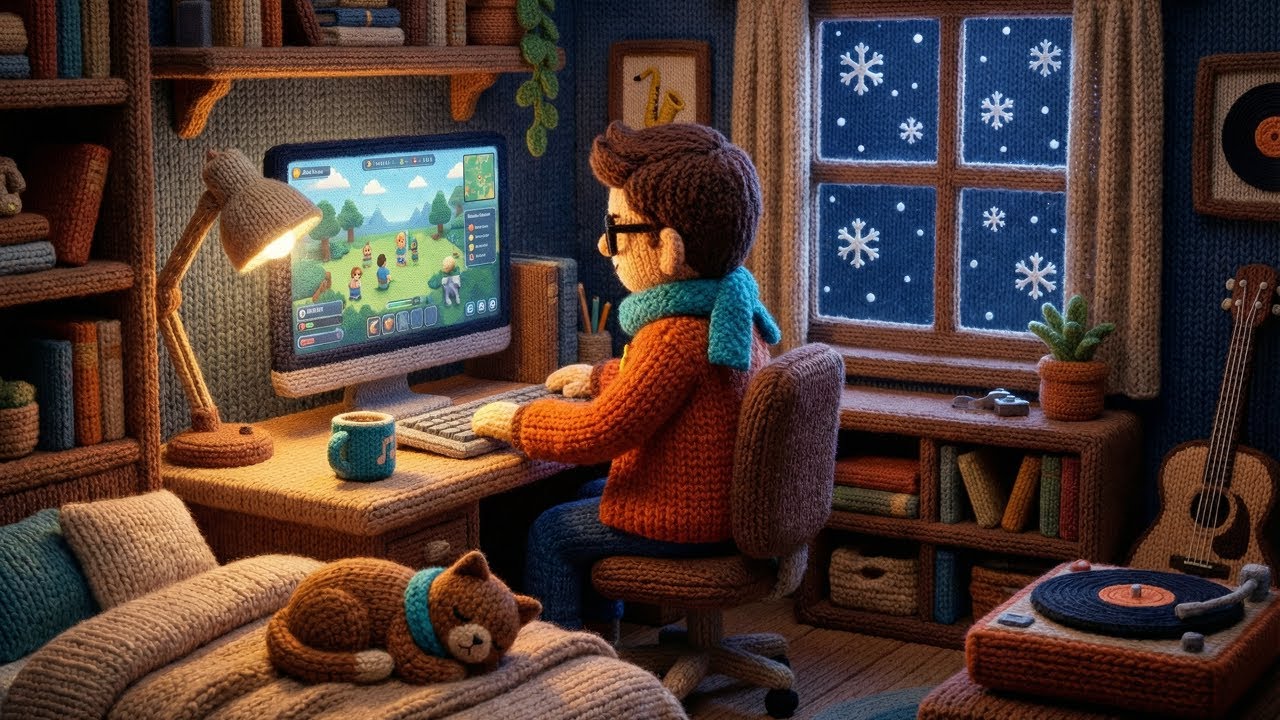 Late Night  Lofi Jazz 🎮  | Relax & Focus Music