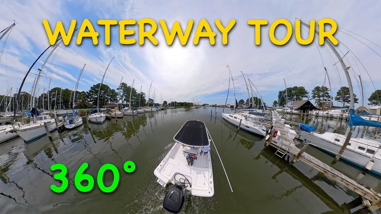 Broad Creek Waterway Tour - 360 in 8k - Deltaville VA