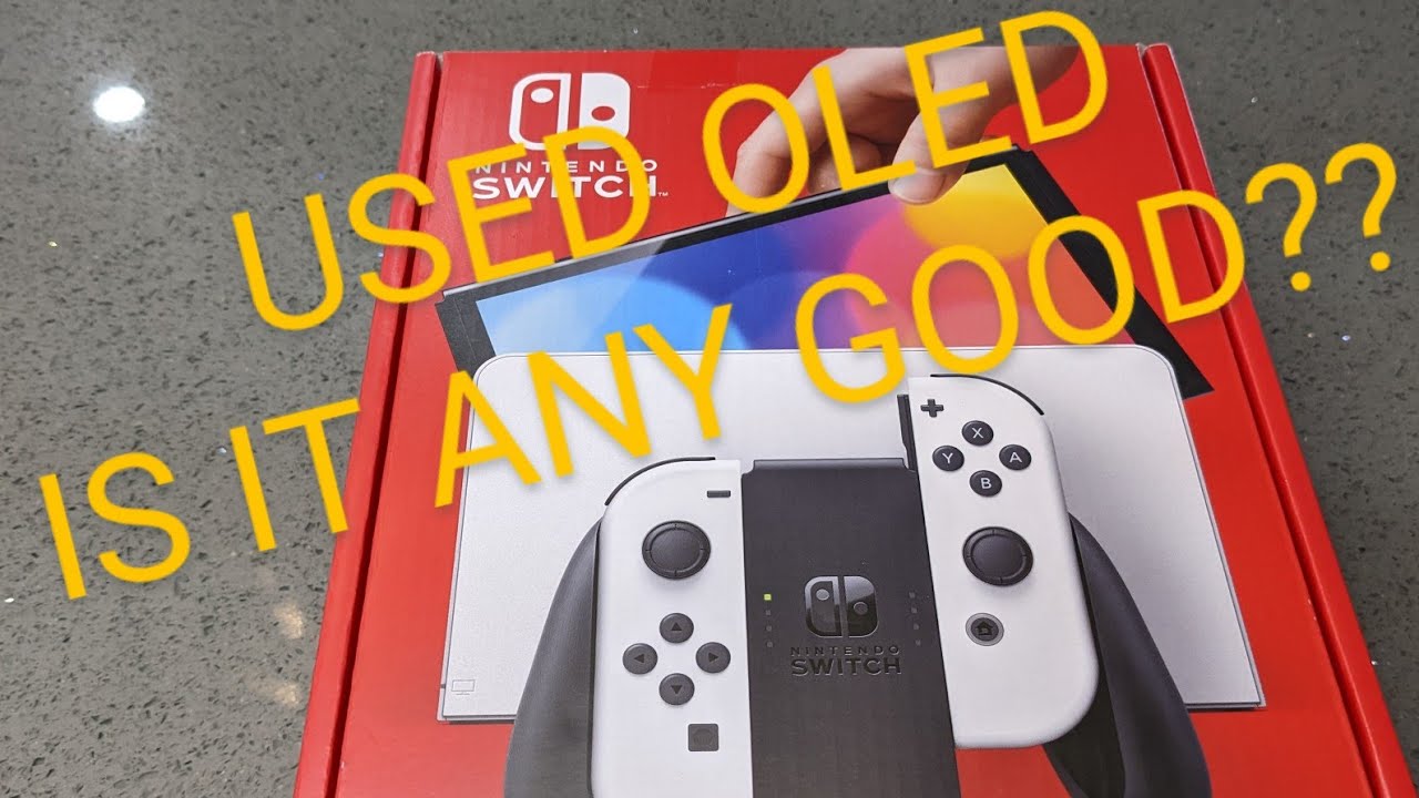 OLED Nintendo Switch used unboxing