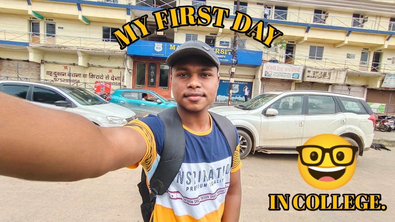 MY FIRST DAY IN COLLEGE 🤓🎒./MATS UNIVERSITY/ RAIPUR.CG#vlogs #collegelife #college